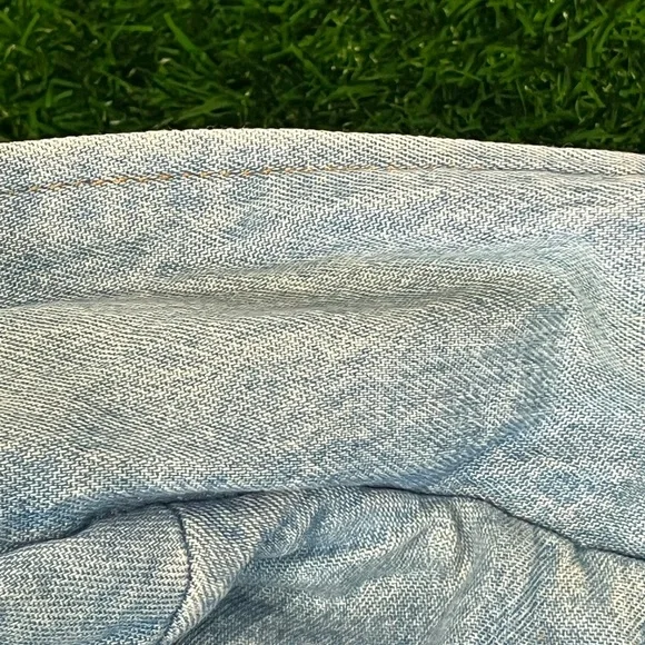 VTG Embroidered Blair Denim Quilted Lined Floral Flower Blue Jacket Womens XL - Picture 10 of 15